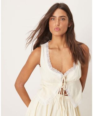 Glamorous – bluse - Natur