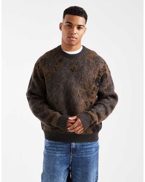Cotton On Cotton On Box Fit Fuzzy Crew Knit - Grey
