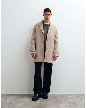 Jack & Jones Wool Coat - Natural