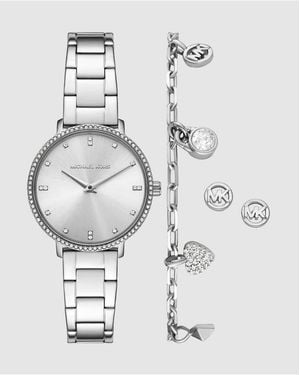 Michael Kors Pyper Two-Hand Stainless Steel Watch - Grey