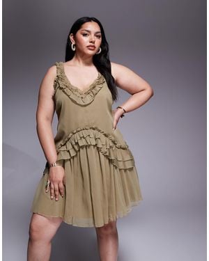 ASOS Asos design curve – minikleid - Grün