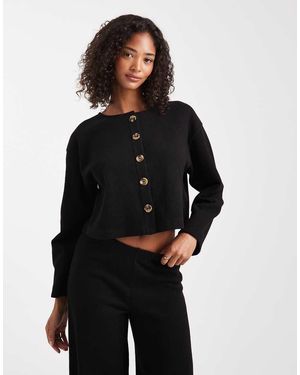 Miss Selfridge Super Soft Cardigan Co-Ord - Black