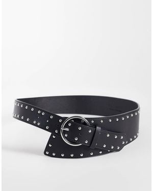 Vero Moda Ceinture à clous noire - Gris