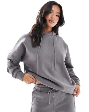 Noisy May Sudadera Gris De Corte Suelto Con Capucha De (Parte De Un Conjunto)