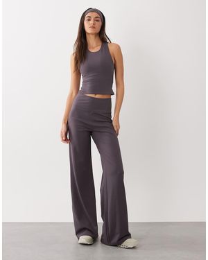 4505 Icon Soft Touch High Waist Wide Leg Dance Pant - White