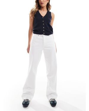 Stradivarius – d92 – straight jeans - Weiß