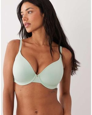 ASOS Fuller Bust Moulded T-Shirt Bra With Charm Detail - Blue