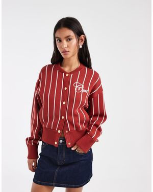 GANT Cárdigan Abotonado Con Logo Universitario - Rojo