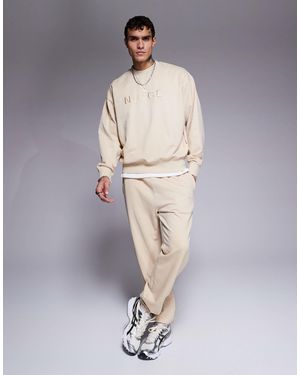 Nicce London Co-Ord Washed Jogger - Natural
