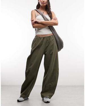 Weekday Barrel Parachute Pants - Natural
