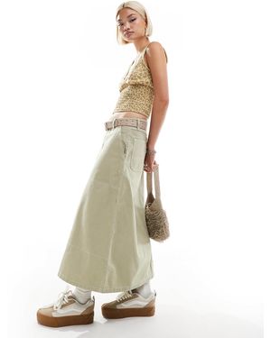 Vans Codey Long Flared Utlity Skirt - White