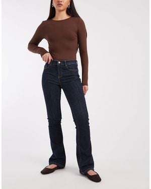 Vero Moda Flash Mid Rise Flare Jeans - Blue