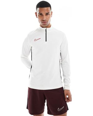 Nike Football Academy 25 Dri-Fit Quarter Zip Top - White