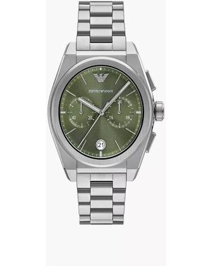 Emporio Armani Chronograph Stainless Steel Watch - White