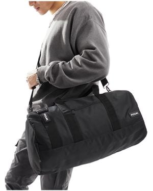 French Connection Fcuk Nylon Barrell Holdall Bag - Black