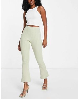 EDITED Pantalon évasé plissé d'ensemble - kaki - Vert