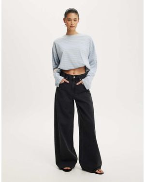 Cotton On High Rise Wide Jean - White
