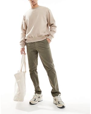 ASOS – schmale chinohose aus cord - Natur