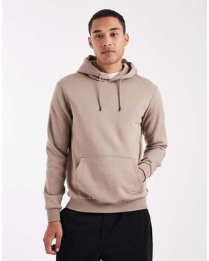 Only & Sons Sudadera Color Tostado De Corte Slim Con Capucha De - Neutro