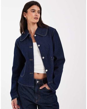 ONLY Giacca Di Jeans Squadrata - Blu