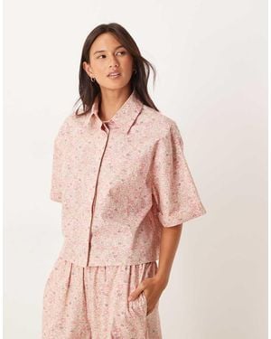 ASOS Mix & Match Woven Shirt - Pink