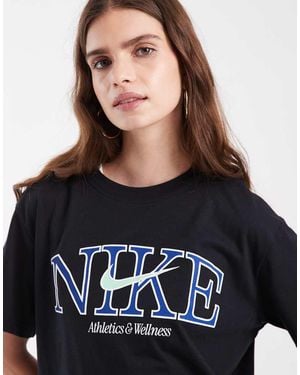 Nike Klassiek Boyfriend T-Shirt - Zwart