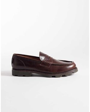 Pompeii UK Pompeii Modena Leather Loafers - Brown
