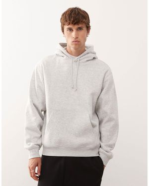 Weekday Sweat à capuche classique - chiné - Gris