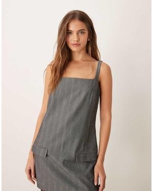 Abercrombie & Fitch Tailored Shift Dress - Grey