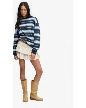 Bench x Superdry & Co Low Rise Tiered Skirt - Blue