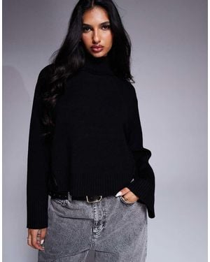 River Island Roll Neck Jumper - Black