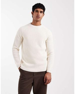 New Look Crew Neck Oversized Jumper - White