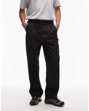 AllSaints Tallis Straight Leg Trousers - Black