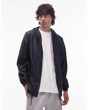 Rains 18370 Zip Through Waterproof Storm Breaker Jacket - Blue