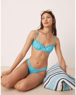 Dippin' Daisy's Dippin Daisys Scalloped Balconette Bikini Top - Blue