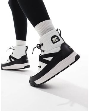 Sorel Botas De Invierno Color Crema Y Negras De Caña Media Whitney Iii Mid De - Negro