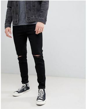 Hollister Destroy Super Skinny Jeans - Black