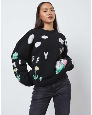 Skinnydip London Miffy Placement Knitted Jumper - Blue