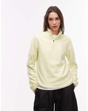 The North Face Glacier 100 1/4 Zip Fleece - Natural