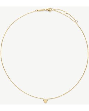 D.Louise Waterproof Bridal Mini Heart Necklace – Tarnish-Free - Natural
