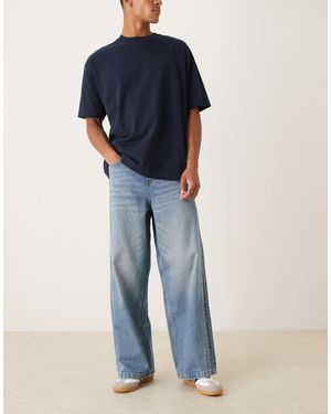 ASOS Super baggy Jeans With Side Panels - Blue
