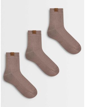 4505 3 Pack Studio Sock With Arch Support - White