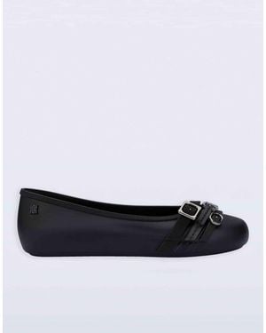 Melissa Soft Ballerina Belt Flats - White