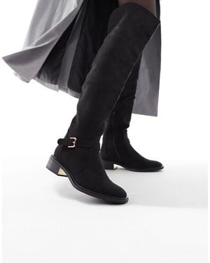 SEQWL Latte - bottes montantes avec boucle - Noir