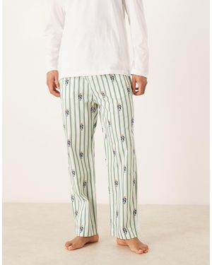 Polo Ralph Lauren Bear Graphic Sleep Trouser - Natural