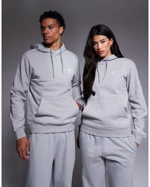 adidas Originals Trefoil Essentials Hoodie - Grey