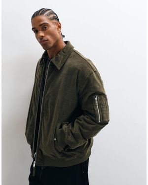 ASOS Oversize-cord-bomberjacke - Grau
