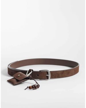 ASOS – hüft- und taillen-jeansgürtel - Braun