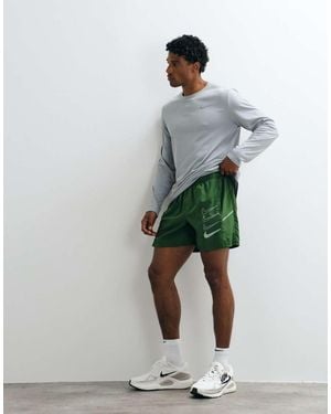 Nike Miler Dri-fit 5 Inch Shorts - Green