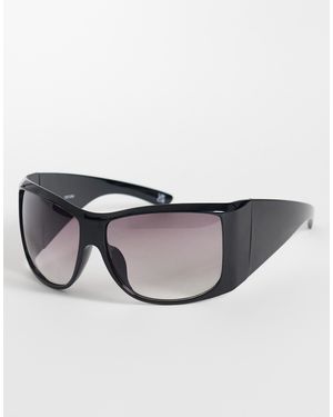 ASOS – oversized-sonnenbrille mit em gestell und getönten gläsern - Grau